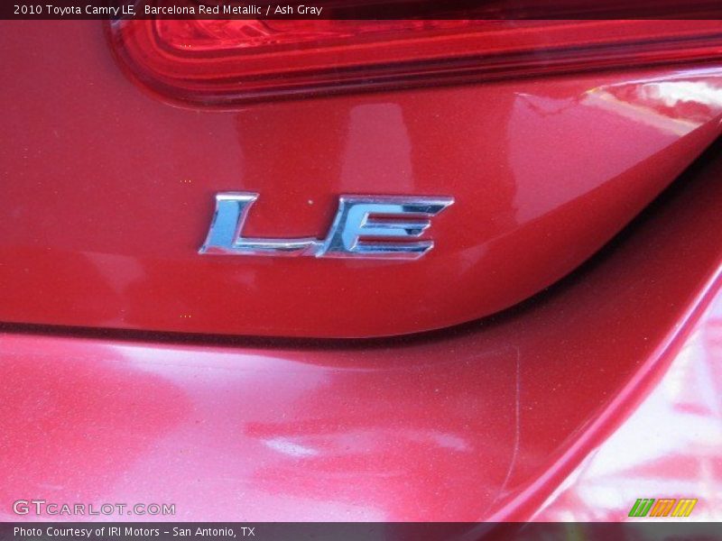 Barcelona Red Metallic / Ash Gray 2010 Toyota Camry LE