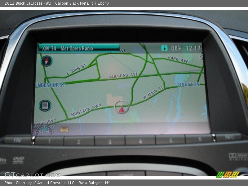 Carbon Black Metallic / Ebony 2012 Buick LaCrosse FWD