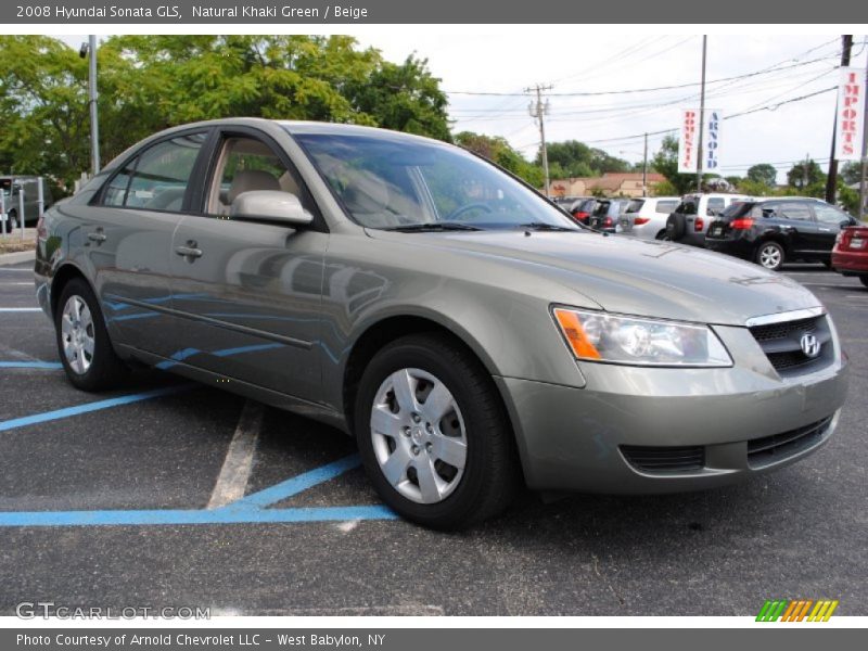 Natural Khaki Green / Beige 2008 Hyundai Sonata GLS