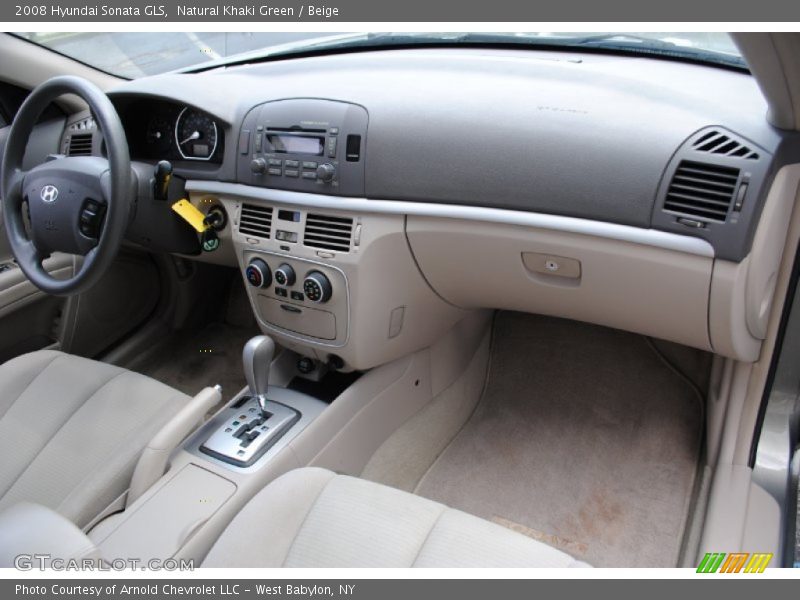 Natural Khaki Green / Beige 2008 Hyundai Sonata GLS