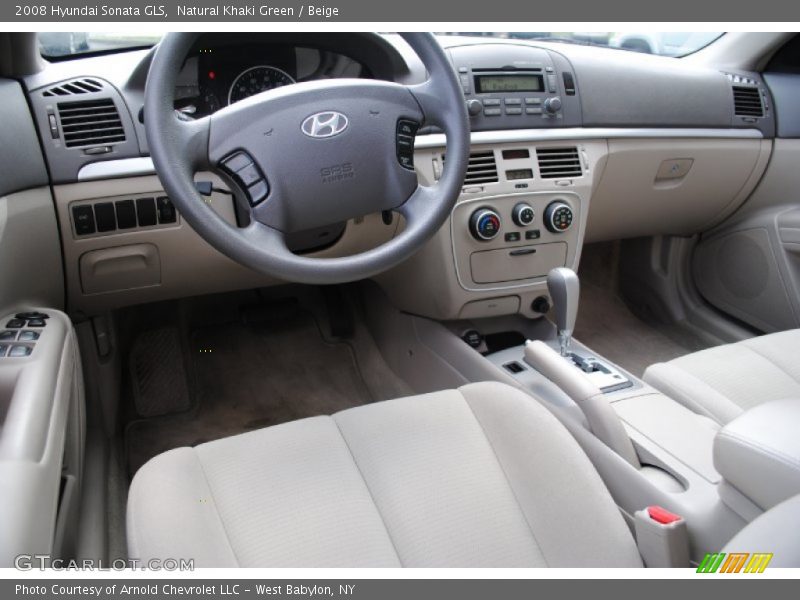 Natural Khaki Green / Beige 2008 Hyundai Sonata GLS