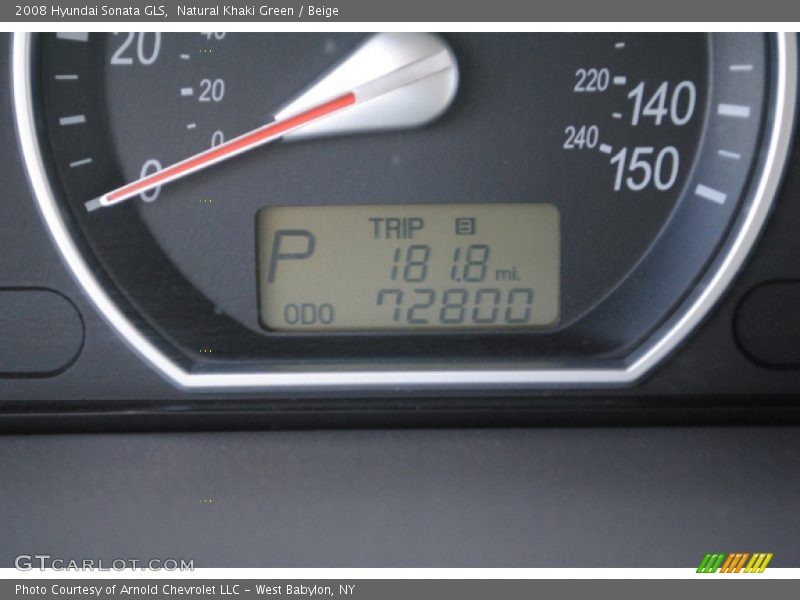 Natural Khaki Green / Beige 2008 Hyundai Sonata GLS
