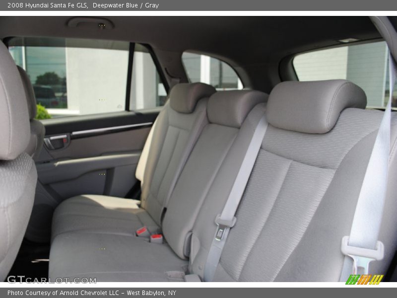 Deepwater Blue / Gray 2008 Hyundai Santa Fe GLS
