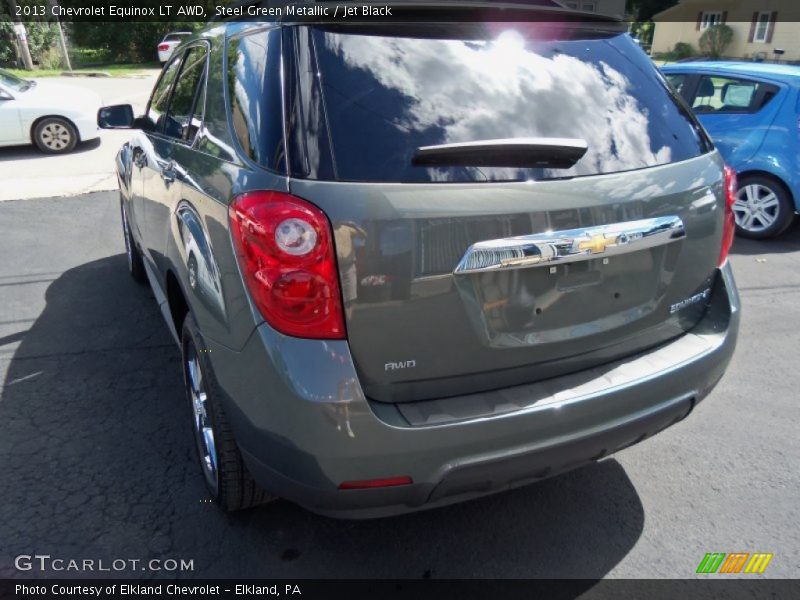 Steel Green Metallic / Jet Black 2013 Chevrolet Equinox LT AWD