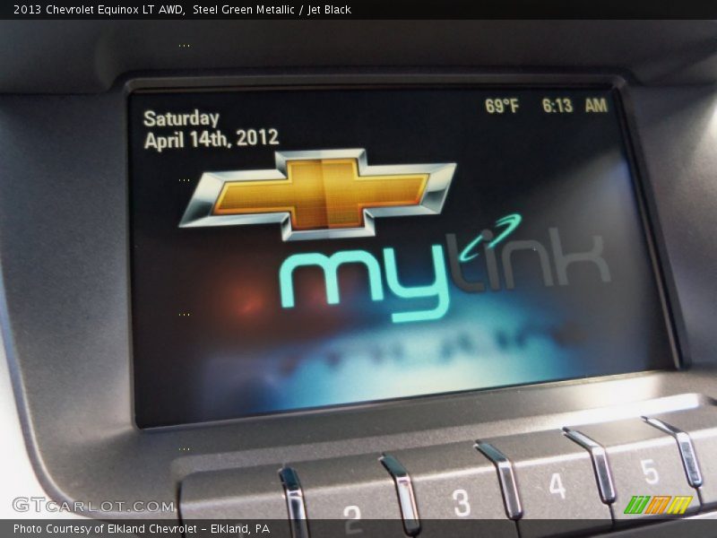 Steel Green Metallic / Jet Black 2013 Chevrolet Equinox LT AWD