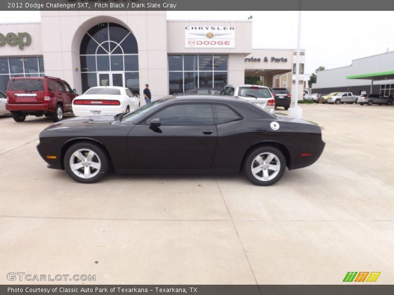 Pitch Black / Dark Slate Gray 2012 Dodge Challenger SXT