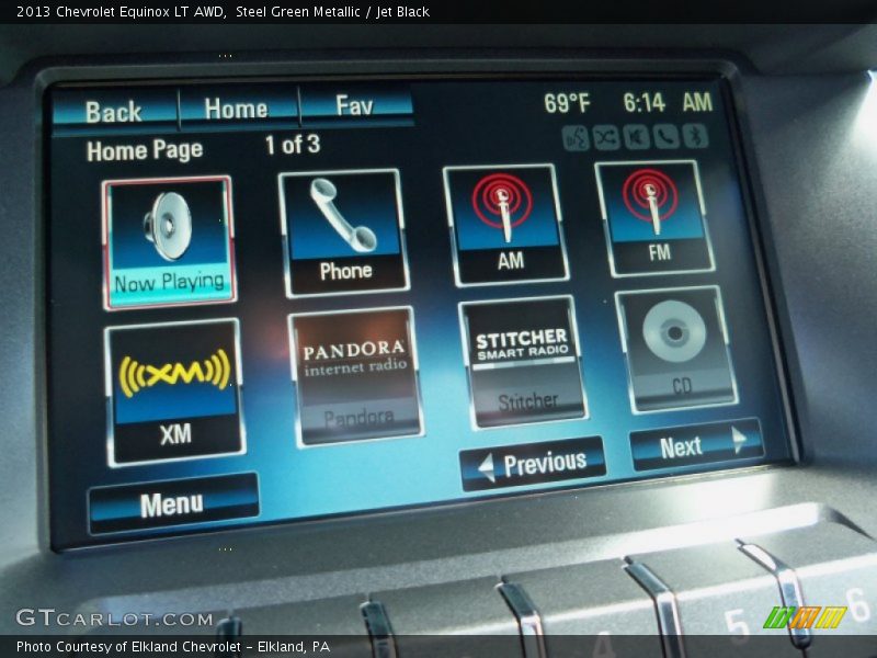 Steel Green Metallic / Jet Black 2013 Chevrolet Equinox LT AWD