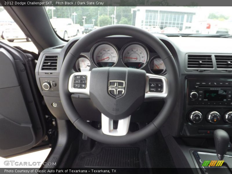 Pitch Black / Dark Slate Gray 2012 Dodge Challenger SXT