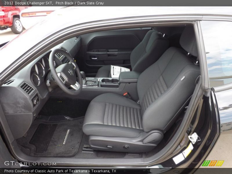 Pitch Black / Dark Slate Gray 2012 Dodge Challenger SXT
