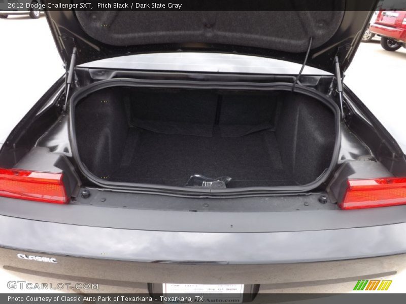 Pitch Black / Dark Slate Gray 2012 Dodge Challenger SXT