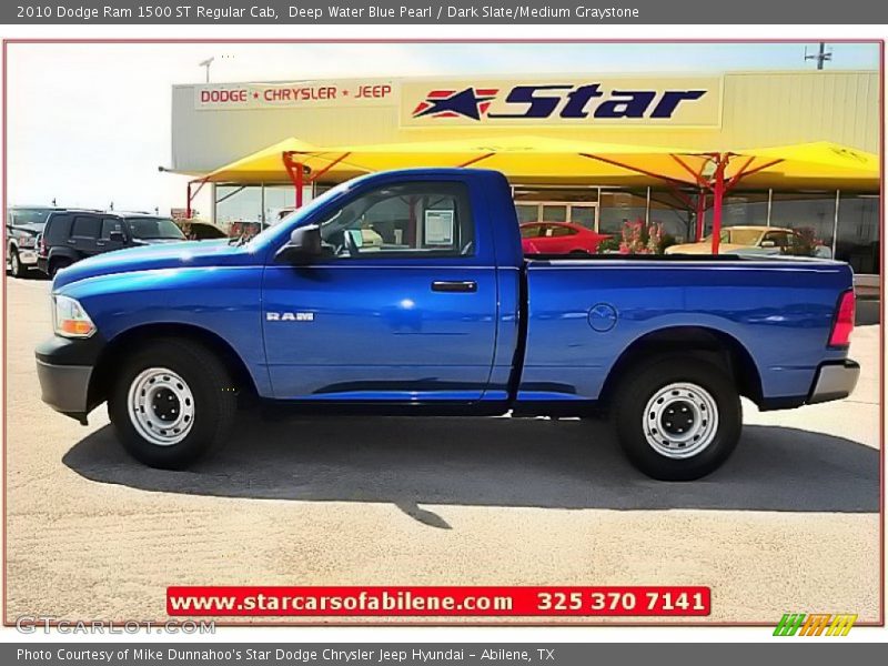 Deep Water Blue Pearl / Dark Slate/Medium Graystone 2010 Dodge Ram 1500 ST Regular Cab