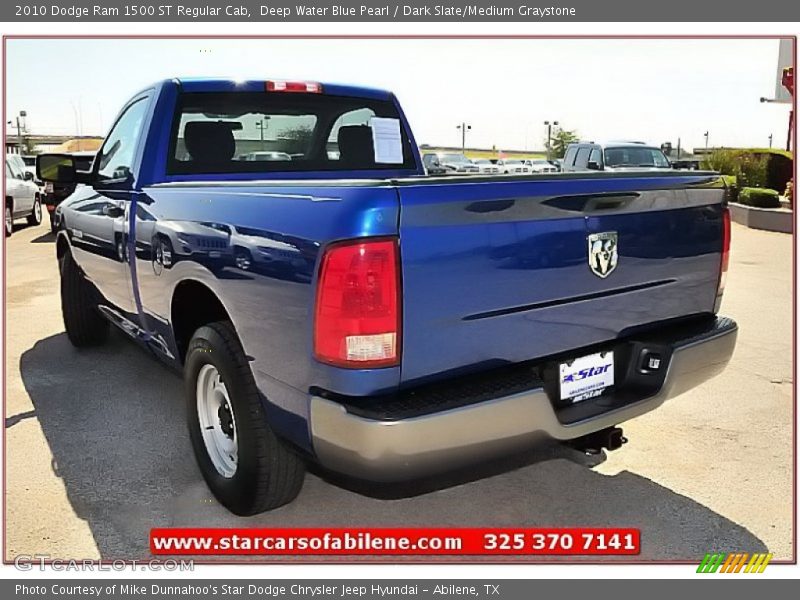 Deep Water Blue Pearl / Dark Slate/Medium Graystone 2010 Dodge Ram 1500 ST Regular Cab