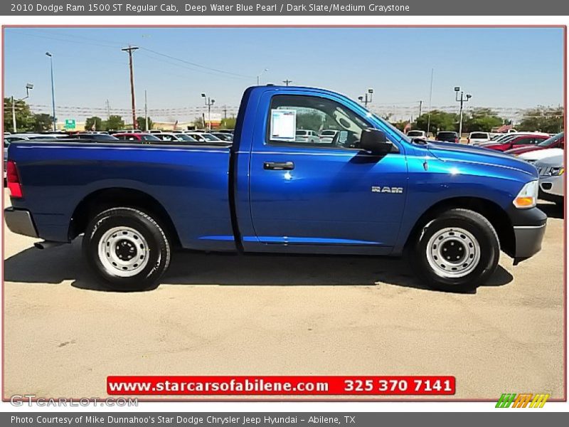 Deep Water Blue Pearl / Dark Slate/Medium Graystone 2010 Dodge Ram 1500 ST Regular Cab