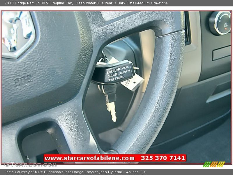 Deep Water Blue Pearl / Dark Slate/Medium Graystone 2010 Dodge Ram 1500 ST Regular Cab