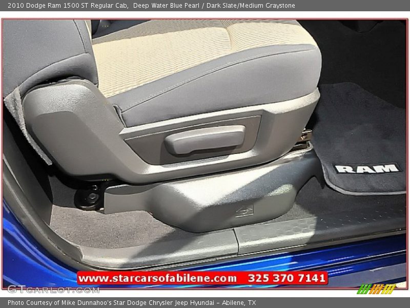 Deep Water Blue Pearl / Dark Slate/Medium Graystone 2010 Dodge Ram 1500 ST Regular Cab