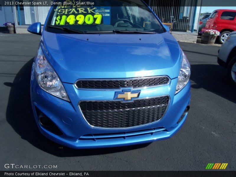 Denim (Blue) / Silver/Blue 2013 Chevrolet Spark LT
