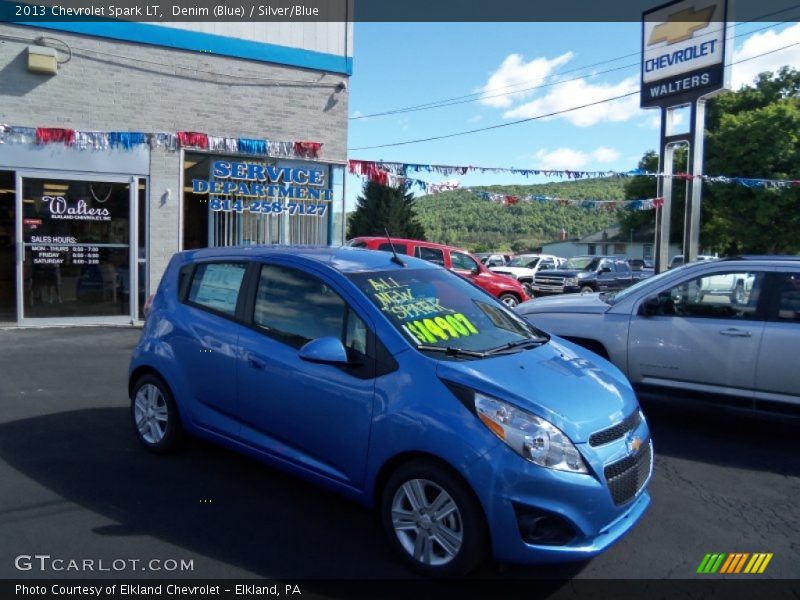 Denim (Blue) / Silver/Blue 2013 Chevrolet Spark LT