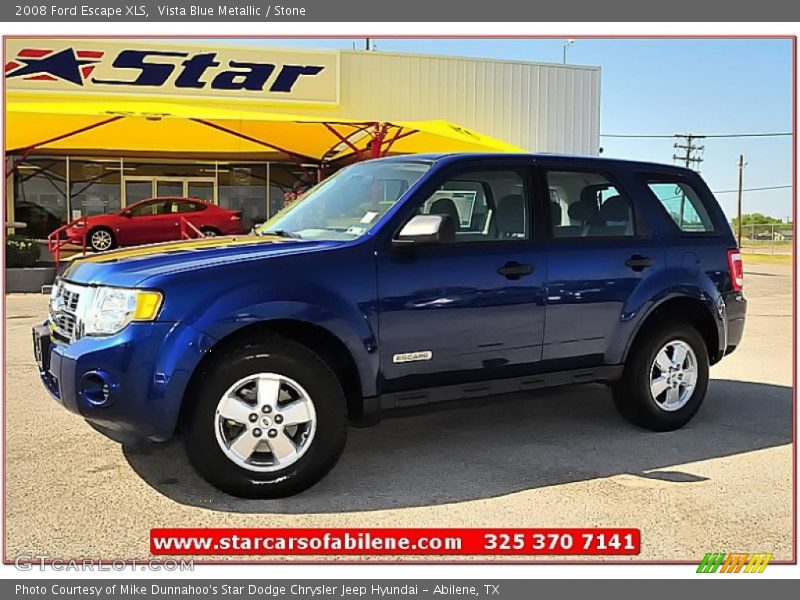 Vista Blue Metallic / Stone 2008 Ford Escape XLS