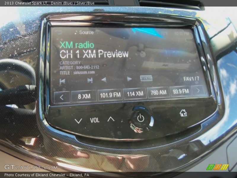 Denim (Blue) / Silver/Blue 2013 Chevrolet Spark LT