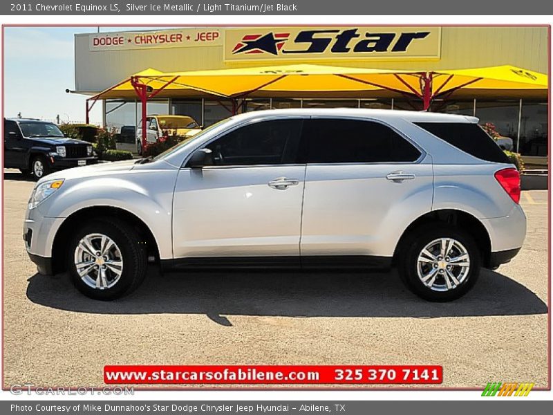 Silver Ice Metallic / Light Titanium/Jet Black 2011 Chevrolet Equinox LS