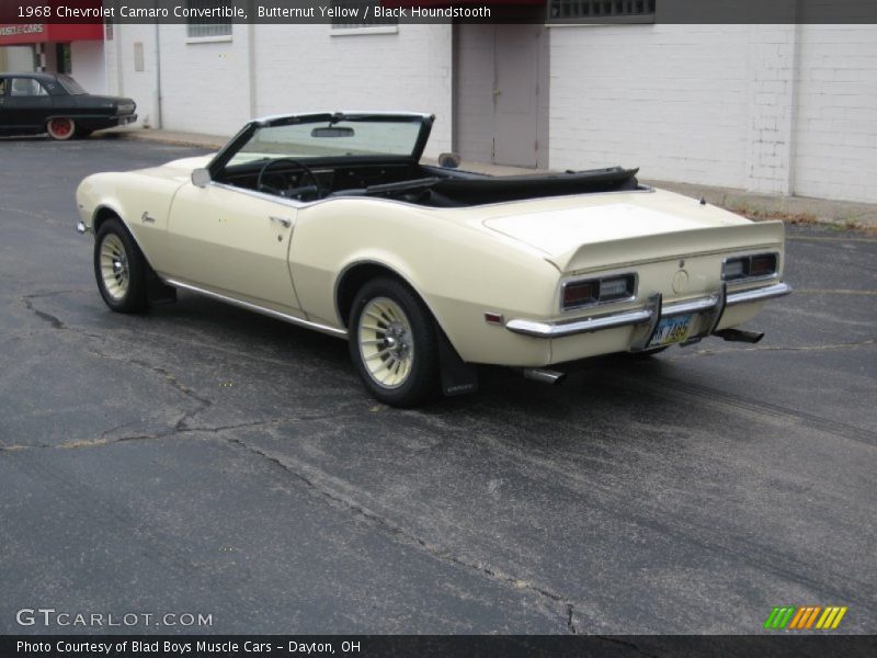  1968 Camaro Convertible Butternut Yellow