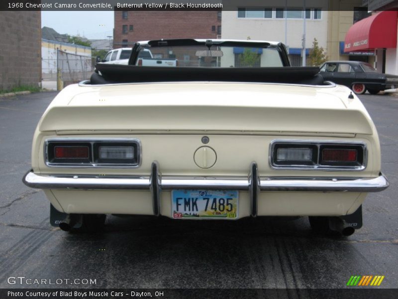 Butternut Yellow / Black Houndstooth 1968 Chevrolet Camaro Convertible