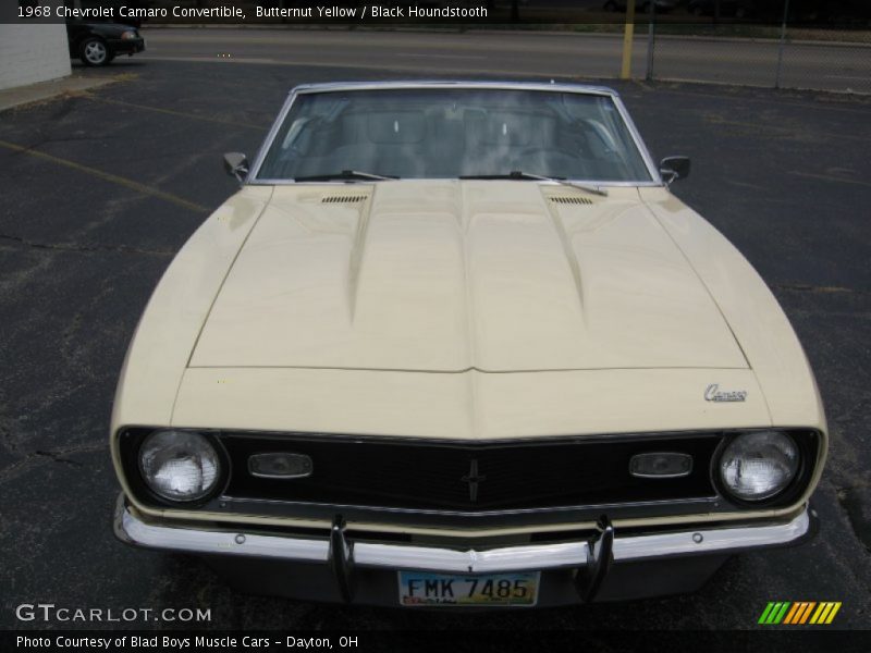 Butternut Yellow / Black Houndstooth 1968 Chevrolet Camaro Convertible