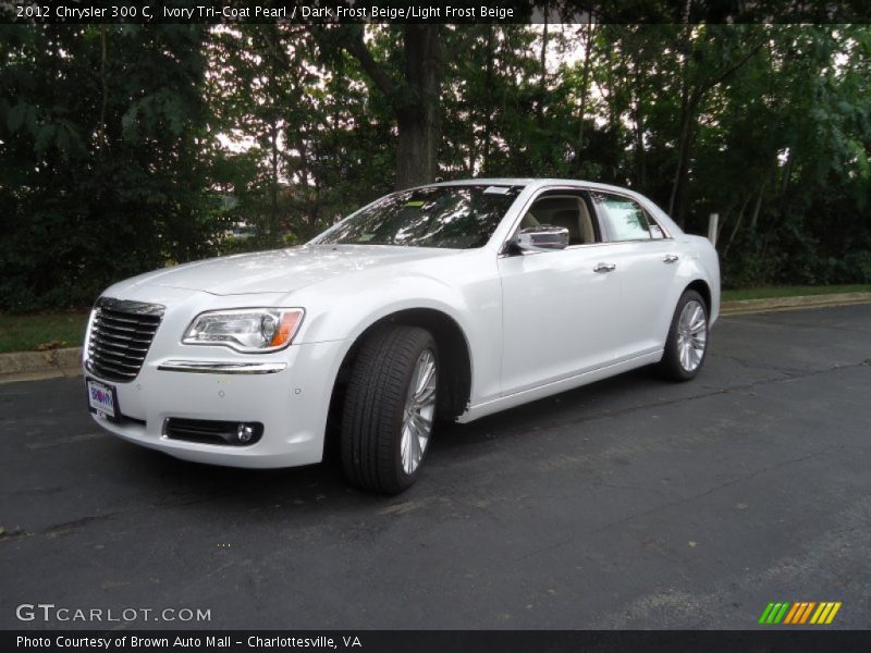 Ivory Tri-Coat Pearl / Dark Frost Beige/Light Frost Beige 2012 Chrysler 300 C