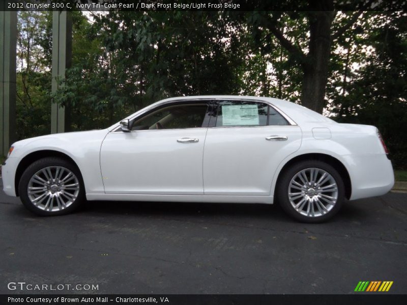 Ivory Tri-Coat Pearl / Dark Frost Beige/Light Frost Beige 2012 Chrysler 300 C