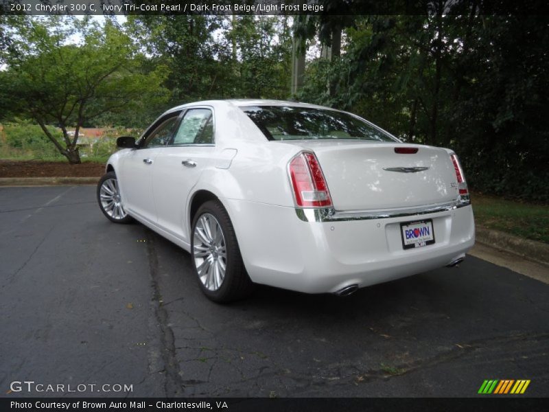 Ivory Tri-Coat Pearl / Dark Frost Beige/Light Frost Beige 2012 Chrysler 300 C