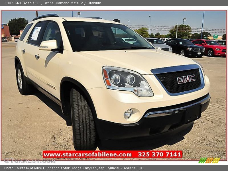 White Diamond Metallic / Titanium 2007 GMC Acadia SLT