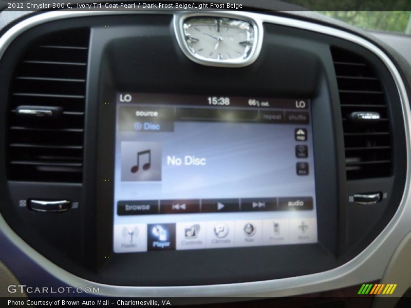 Ivory Tri-Coat Pearl / Dark Frost Beige/Light Frost Beige 2012 Chrysler 300 C