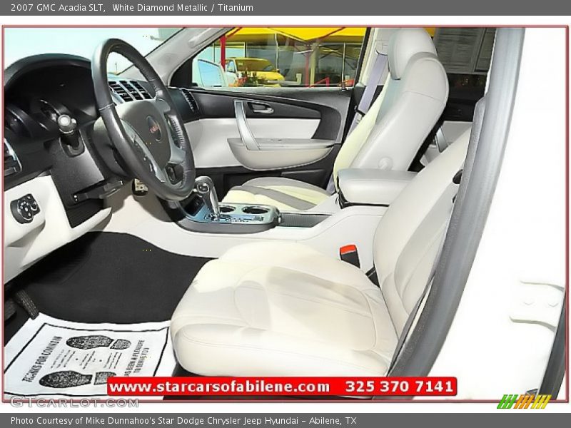 White Diamond Metallic / Titanium 2007 GMC Acadia SLT