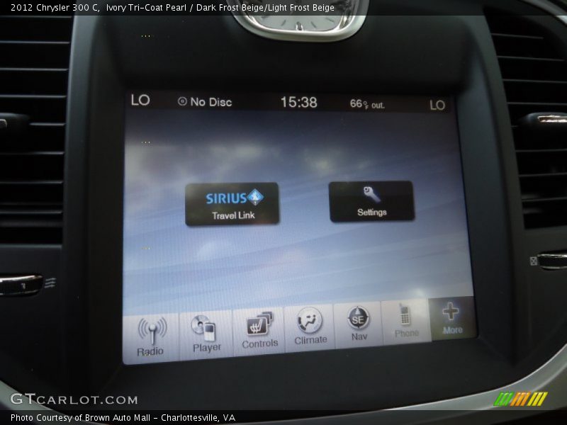 Ivory Tri-Coat Pearl / Dark Frost Beige/Light Frost Beige 2012 Chrysler 300 C