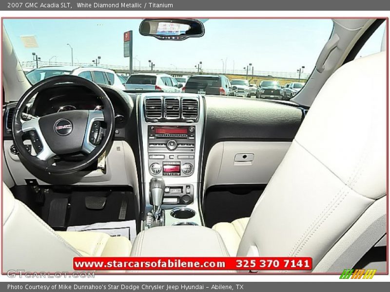 White Diamond Metallic / Titanium 2007 GMC Acadia SLT