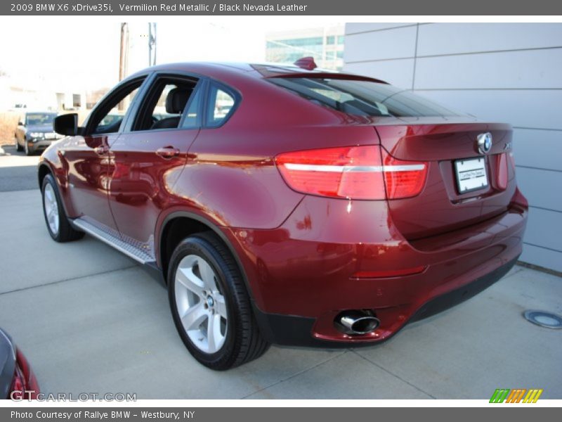 Vermilion Red Metallic / Black Nevada Leather 2009 BMW X6 xDrive35i