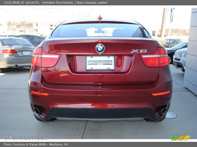 Vermilion Red Metallic / Black Nevada Leather 2009 BMW X6 xDrive35i