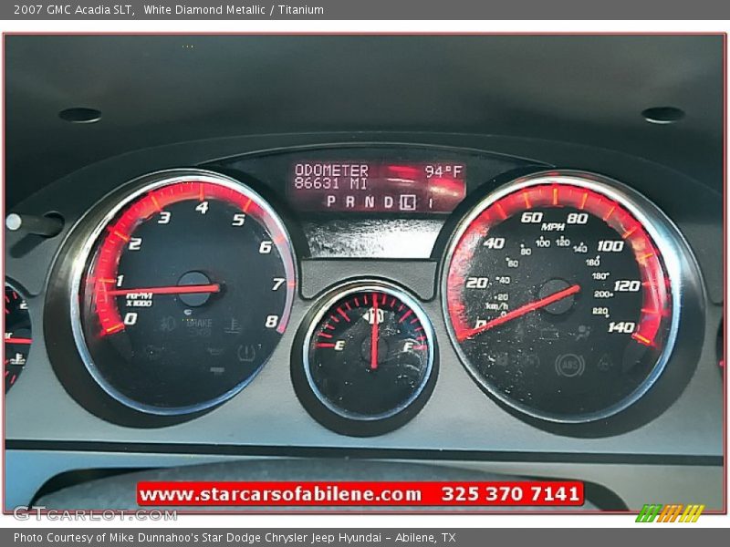 White Diamond Metallic / Titanium 2007 GMC Acadia SLT