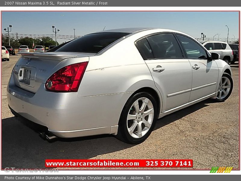 Radiant Silver Metallic / Frost 2007 Nissan Maxima 3.5 SL