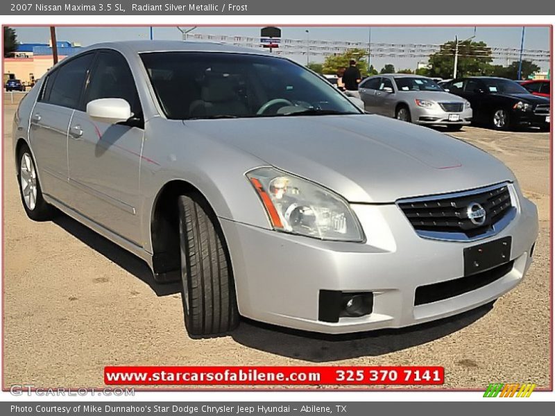 Radiant Silver Metallic / Frost 2007 Nissan Maxima 3.5 SL