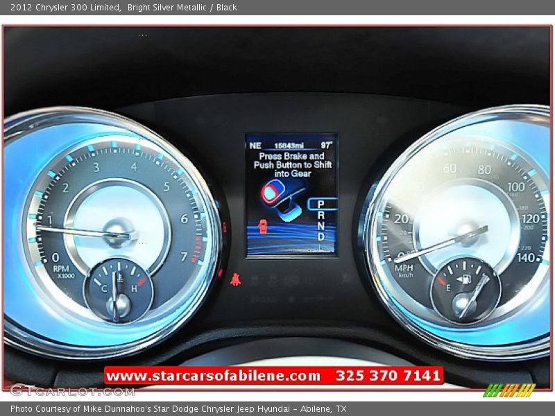 Bright Silver Metallic / Black 2012 Chrysler 300 Limited