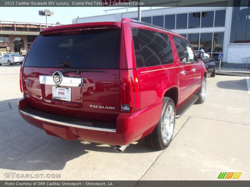 Crystal Red Tintcoat / Cashmere/Cocoa 2013 Cadillac Escalade ESV Luxury