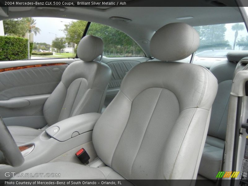 Brilliant Silver Metallic / Ash 2004 Mercedes-Benz CLK 500 Coupe