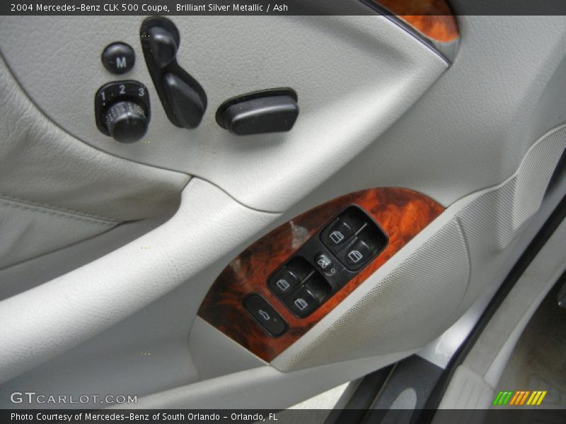 Brilliant Silver Metallic / Ash 2004 Mercedes-Benz CLK 500 Coupe