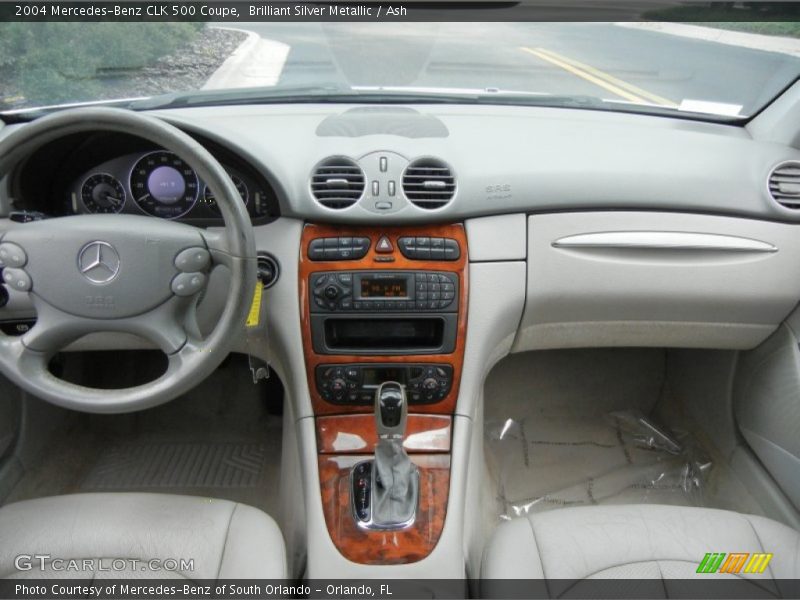 Brilliant Silver Metallic / Ash 2004 Mercedes-Benz CLK 500 Coupe