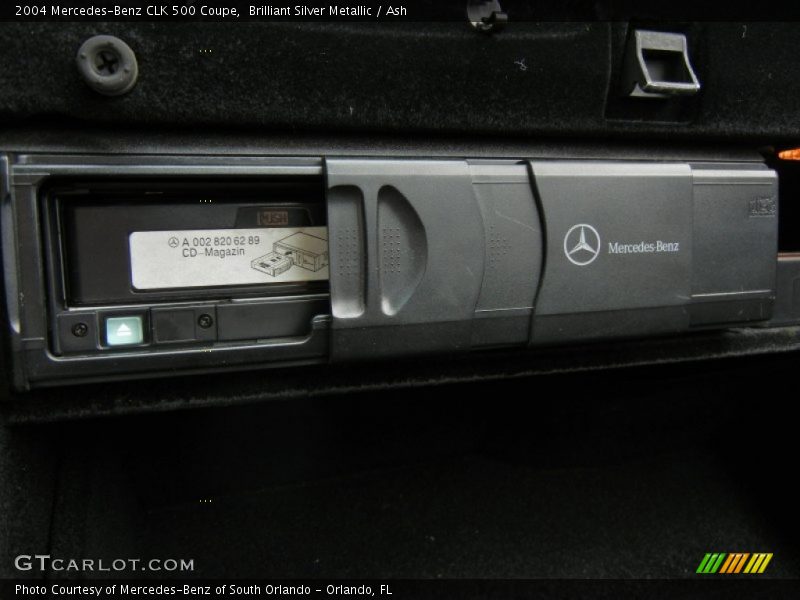Brilliant Silver Metallic / Ash 2004 Mercedes-Benz CLK 500 Coupe