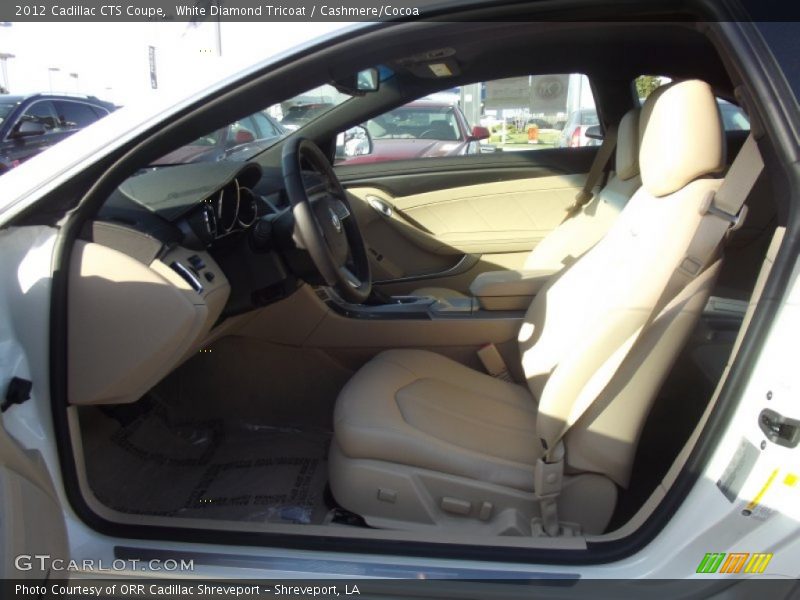 White Diamond Tricoat / Cashmere/Cocoa 2012 Cadillac CTS Coupe