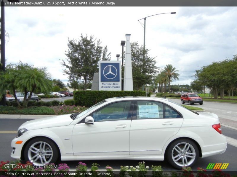 Arctic White / Almond Beige 2012 Mercedes-Benz C 250 Sport
