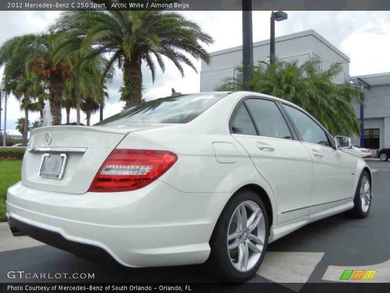 Arctic White / Almond Beige 2012 Mercedes-Benz C 250 Sport