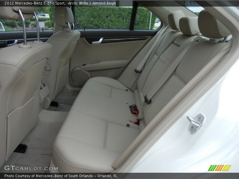 Rear Seat of 2012 C 250 Sport